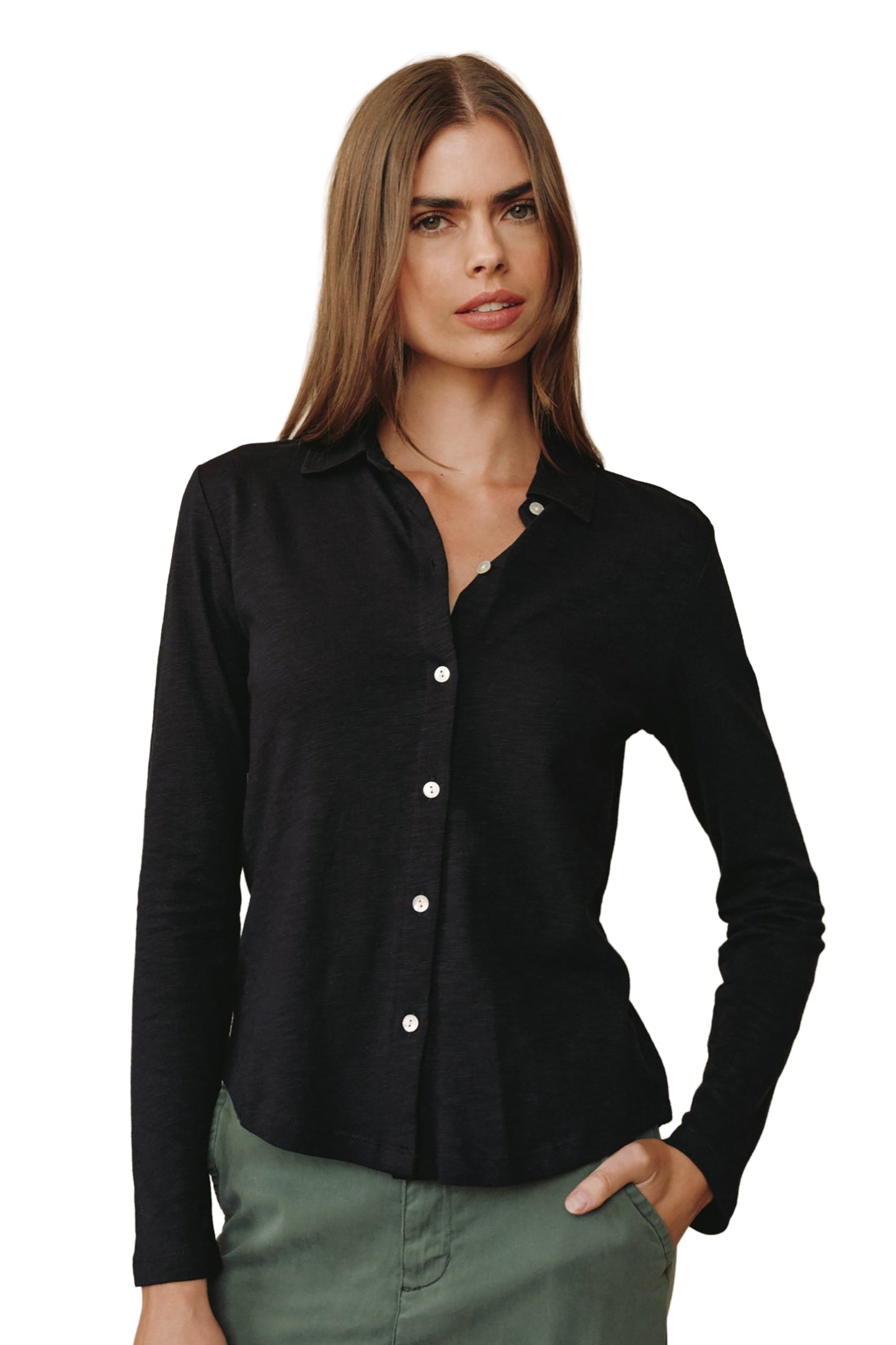 Bella Dahl Long Sleeve Knit Button Down