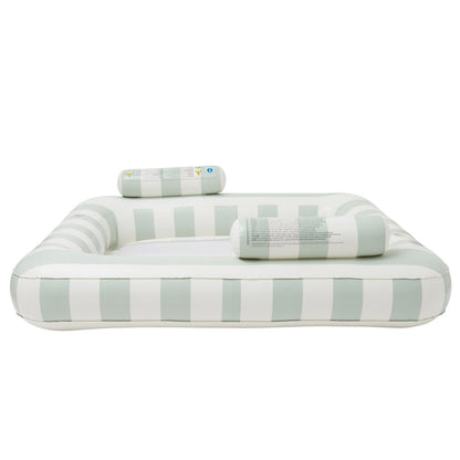 Sunnylife Luxe Twin Hammock Float - The Vacay Olive Stripes
