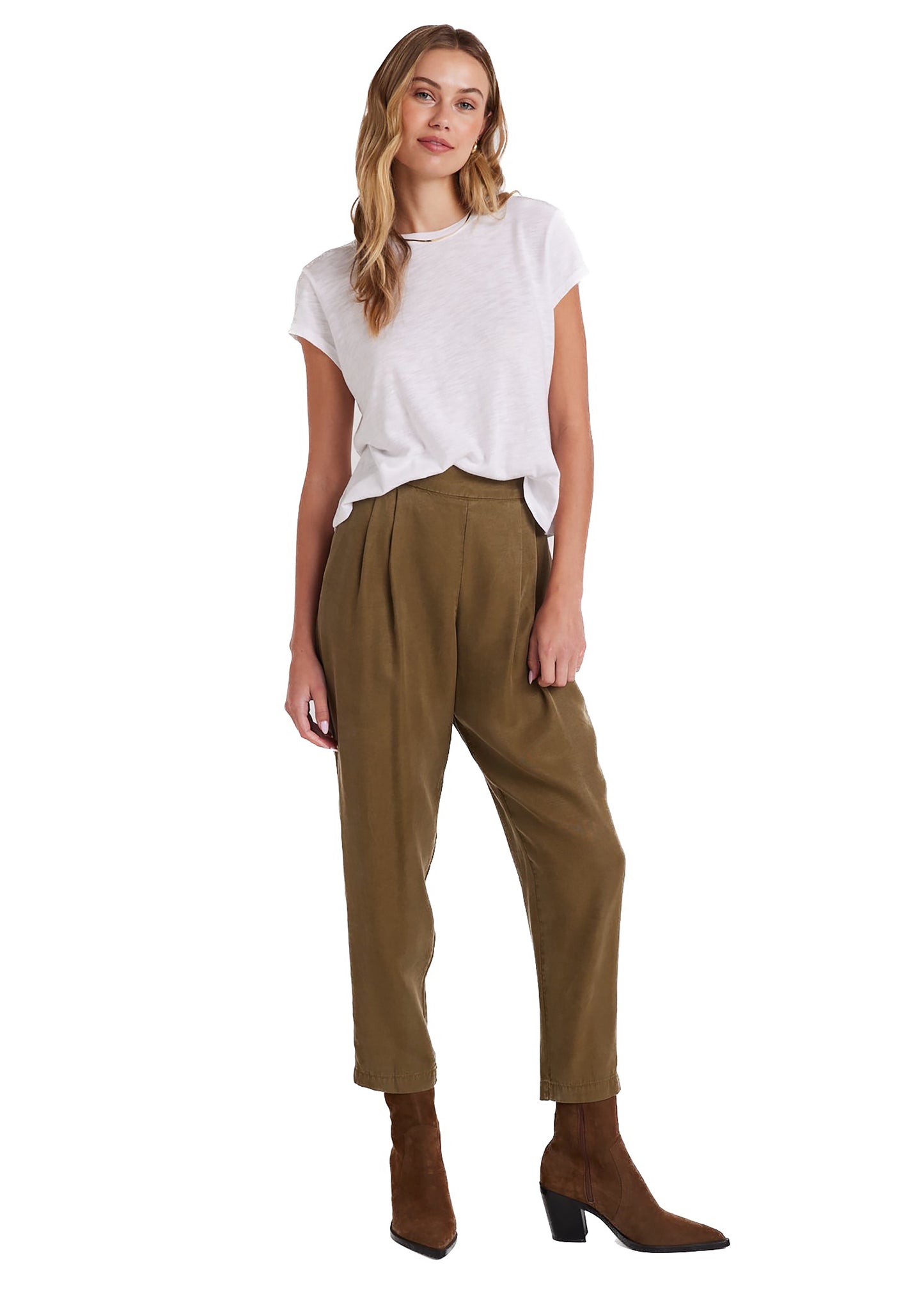 Bella Dahl Nico Clean Waist Slouchy Trouser