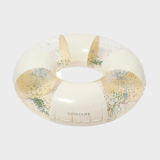 Sunnylife Tube Pool Ring - Cotton Candy Glitter