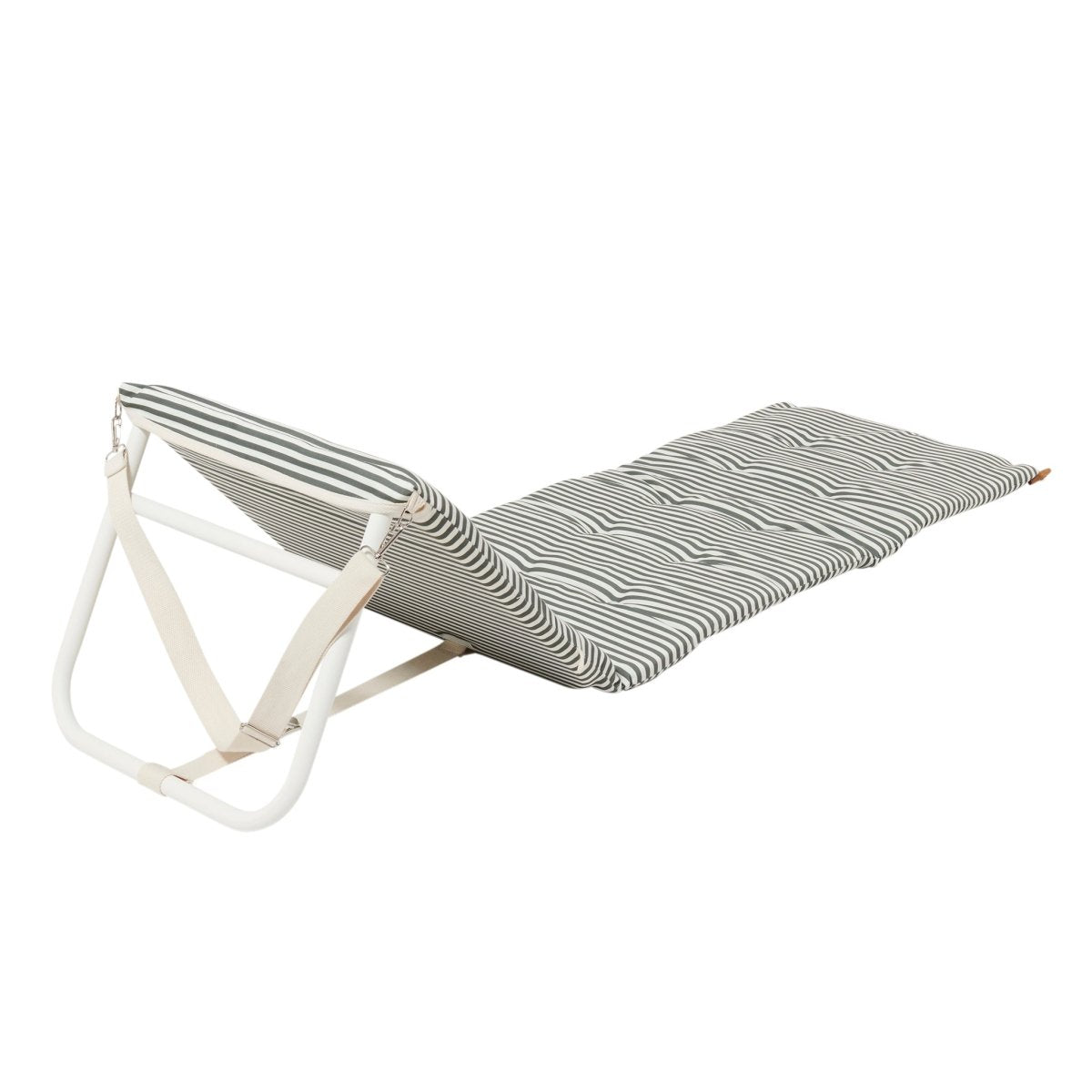 Sunnylife Reclining Beach Chair - The Vacay Olive Stripe