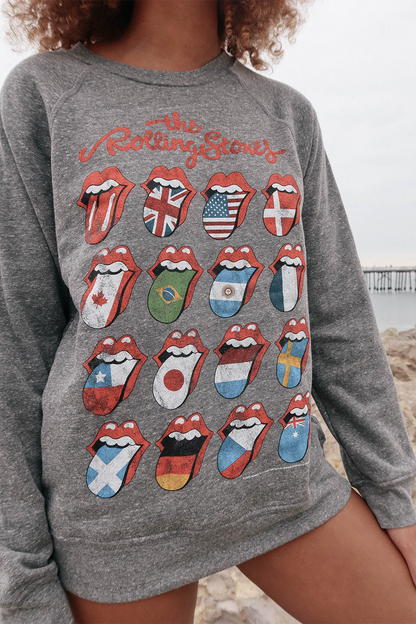 PEOPLE OF LEISURE Rolling Stones World Tour Fleece Sweatshirt