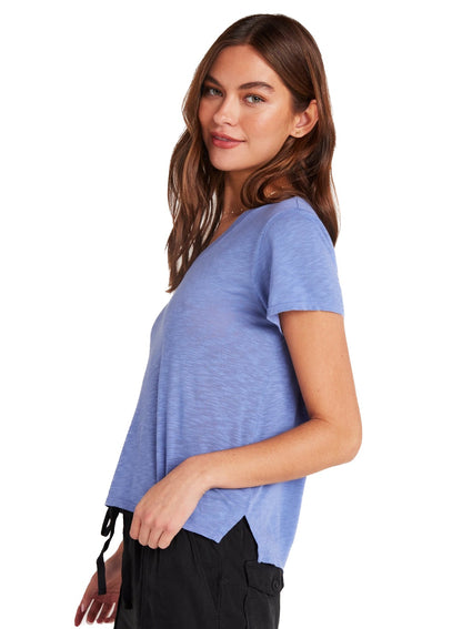 Bella Dahl  Side Slit V-Neck Tee