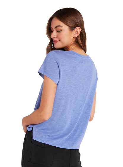 Bella Dahl  Side Slit V-Neck Tee