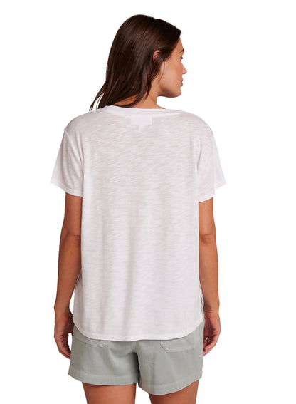 Bella Dahl  Side Slit V-Neck Tee