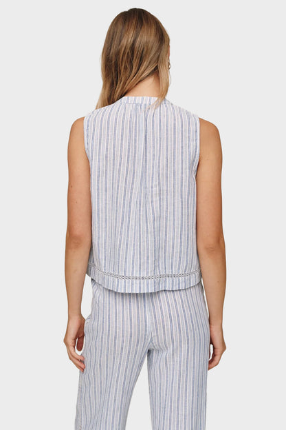 Bella Dahl Sleeveless Button Front Top