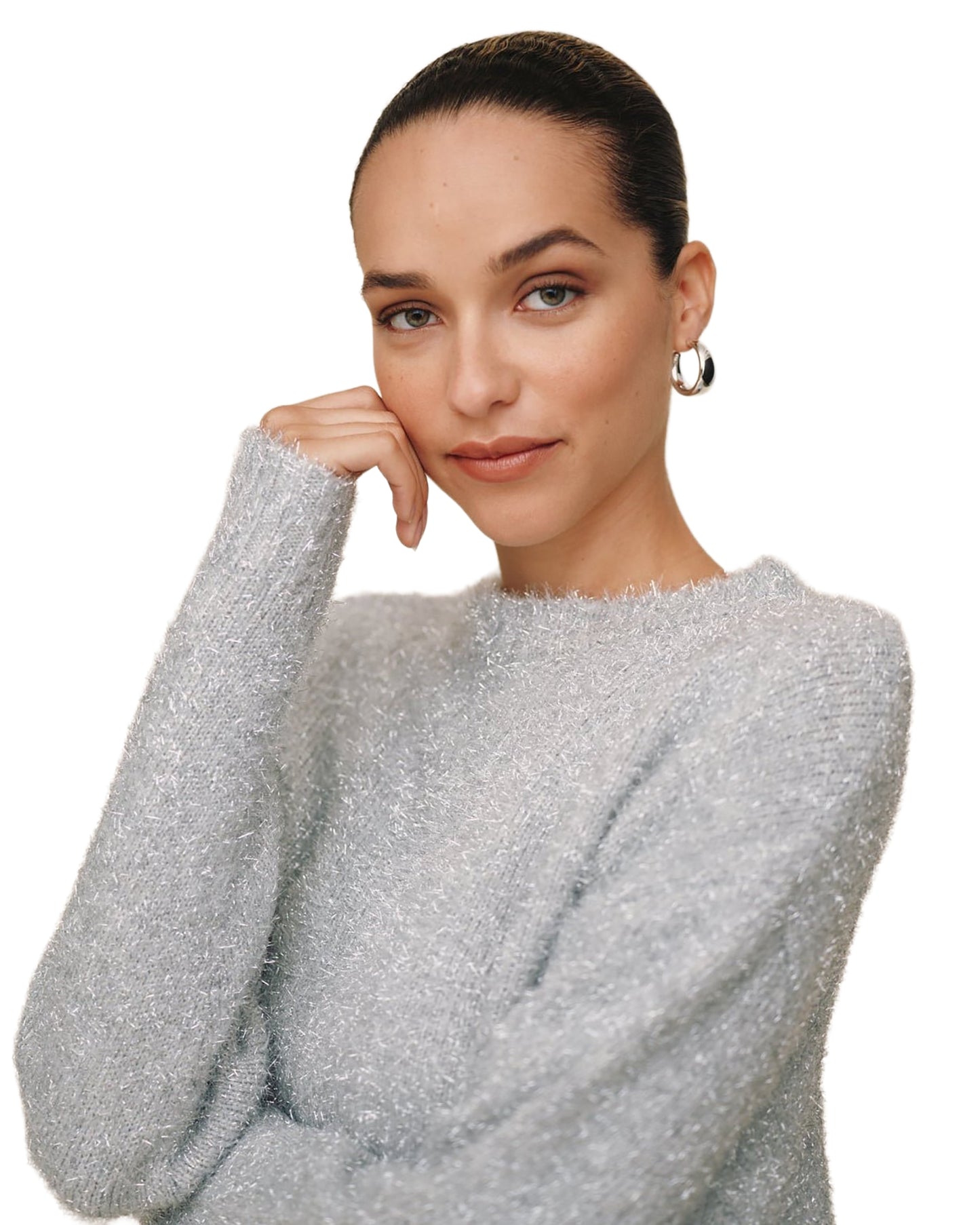 Bella Dahl Slouchy Metallic Sweater