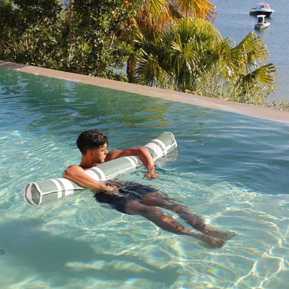 Sunnylife Mesh Pool Noodle - Seagrass Eucalyptus Stripe