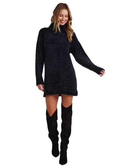 Bella Dahl Turtle Neck Chenille Sweater Dress