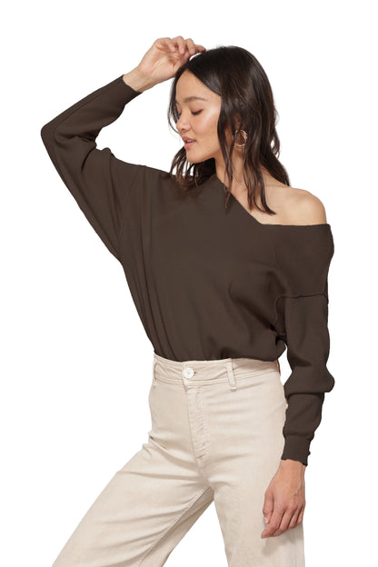 Line & Dot Favorite Off Shoulder Sweater