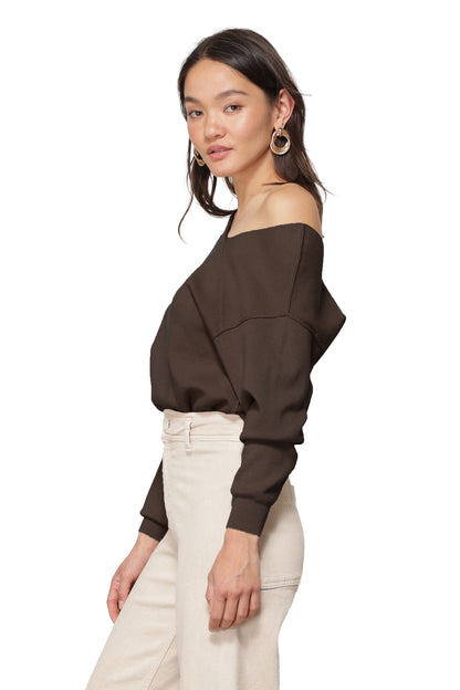 Line & Dot Favorite Off Shoulder Sweater