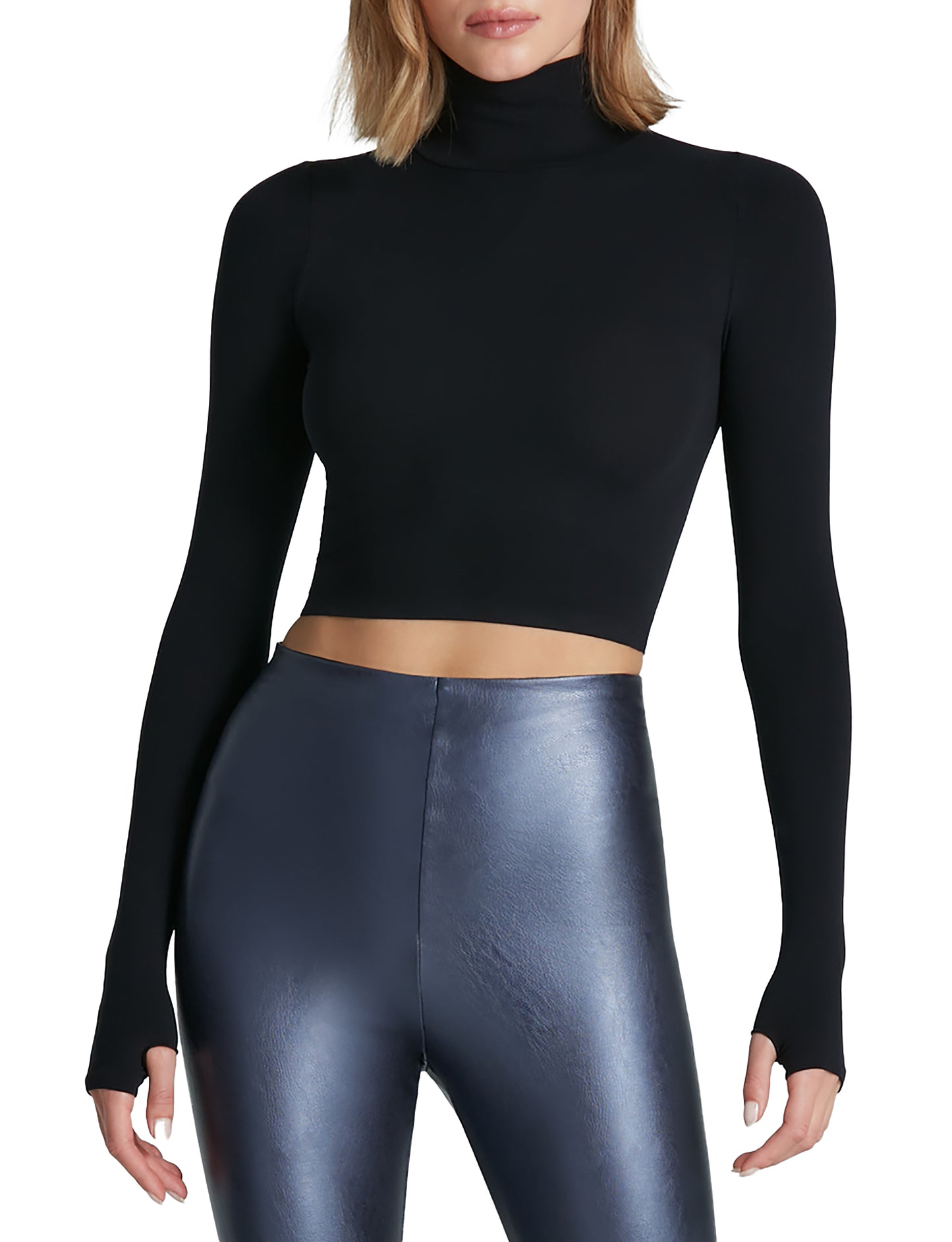 Commando Ballet Body Turtleneck Crop Top