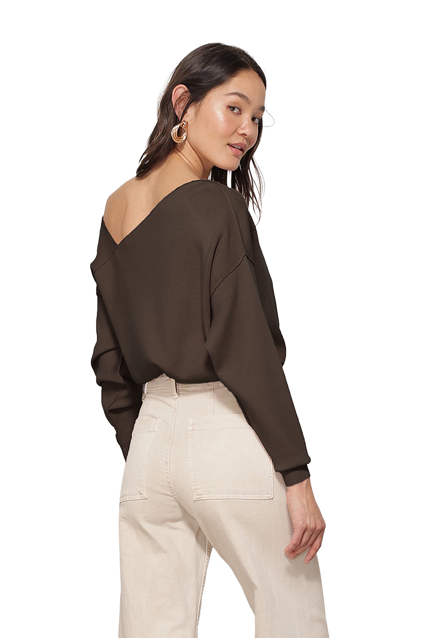 Line & Dot Favorite Off Shoulder Sweater