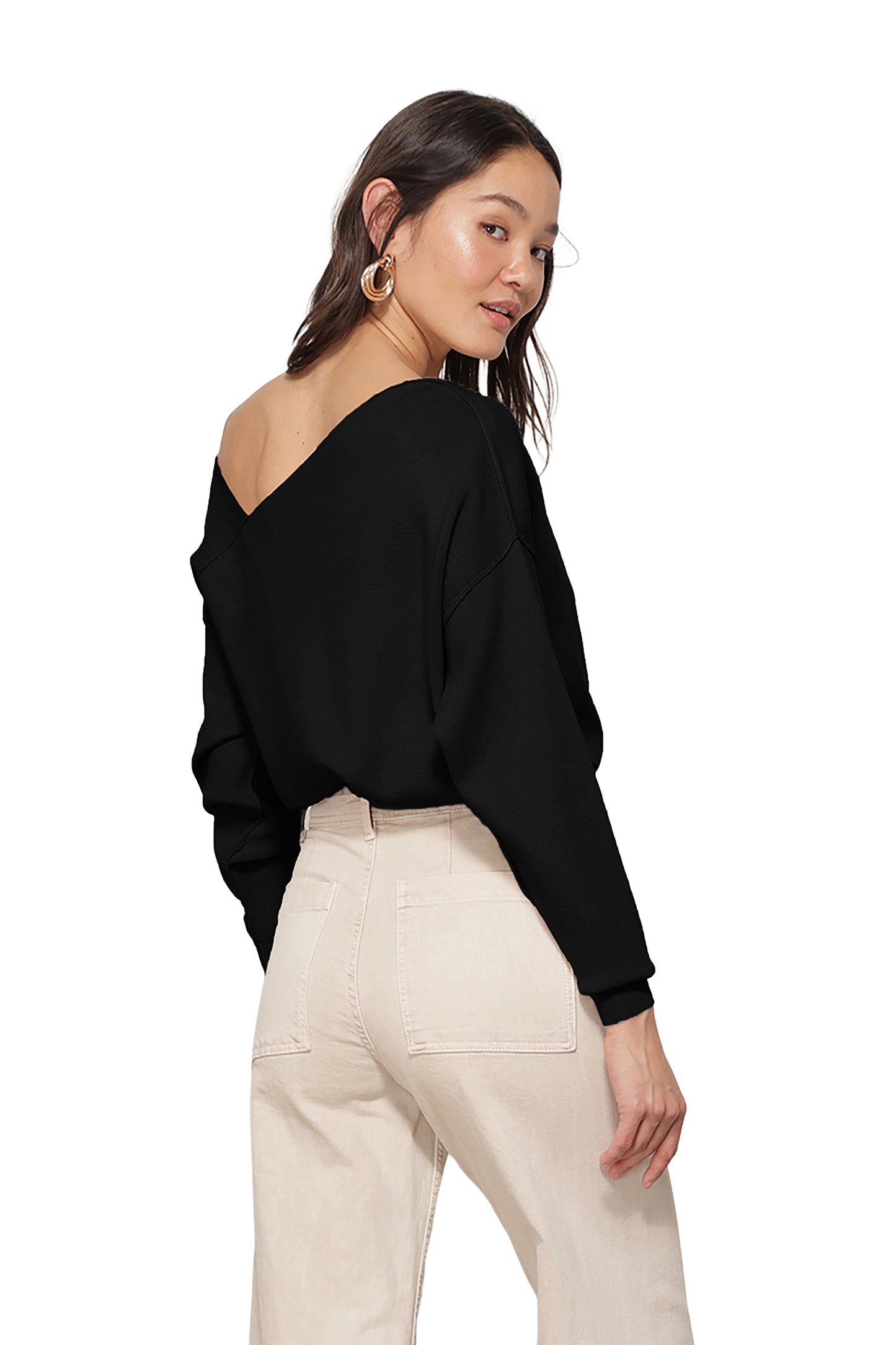 Line & Dot Favorite Off Shoulder Sweater