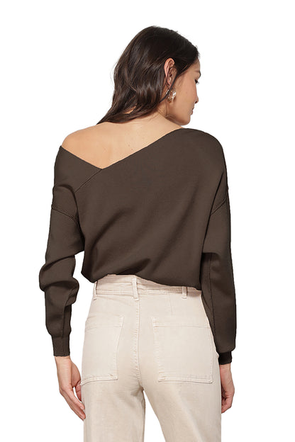 Line & Dot Favorite Off Shoulder Sweater