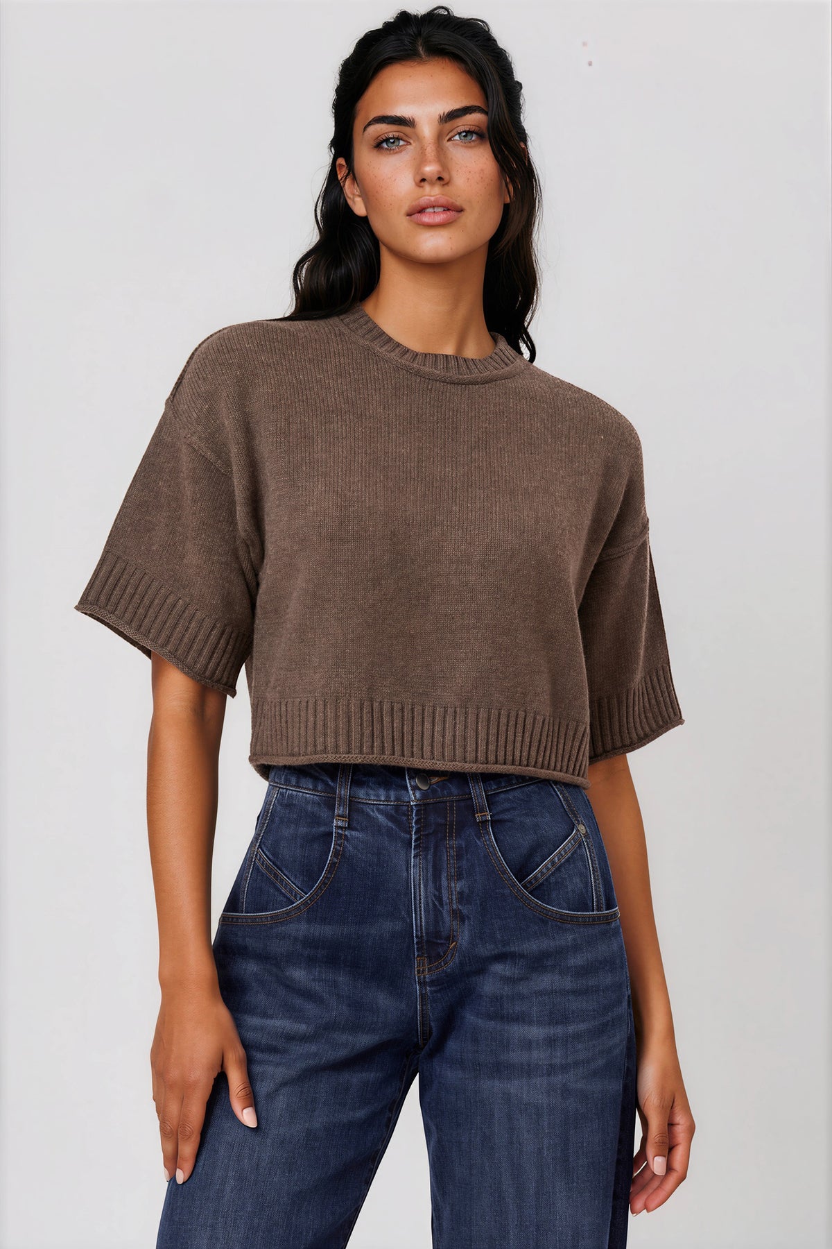 Habitual Crewneck Short Sleeve Sweater