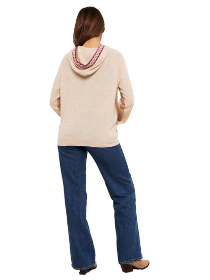 Brodie Cashmere Georgie Geo Trim Hoodie